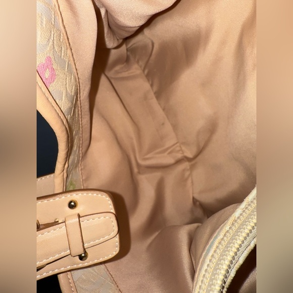 Vintage RARE Fossil Signature Flower Power Hobo Bag - Picture 10 of 13